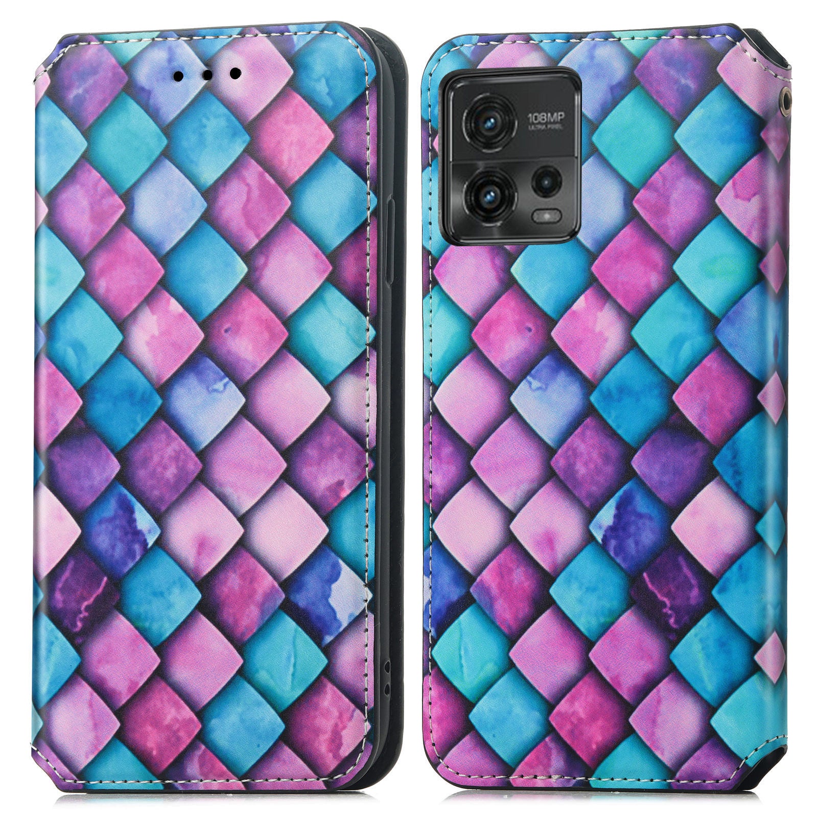 CASENEO 001 Series for Motorola Moto G72 4G Pattern Printing PU Leather Case RFID Blocking Magnetic Auto Closing Phone Cover with Stand Wallet CASENEO 001 Series for Motorola Moto G72 4G Pattern Printing PU Leather Case RFID Blocking Magnetic Auto Closing Phone Cover with Stand Wallet